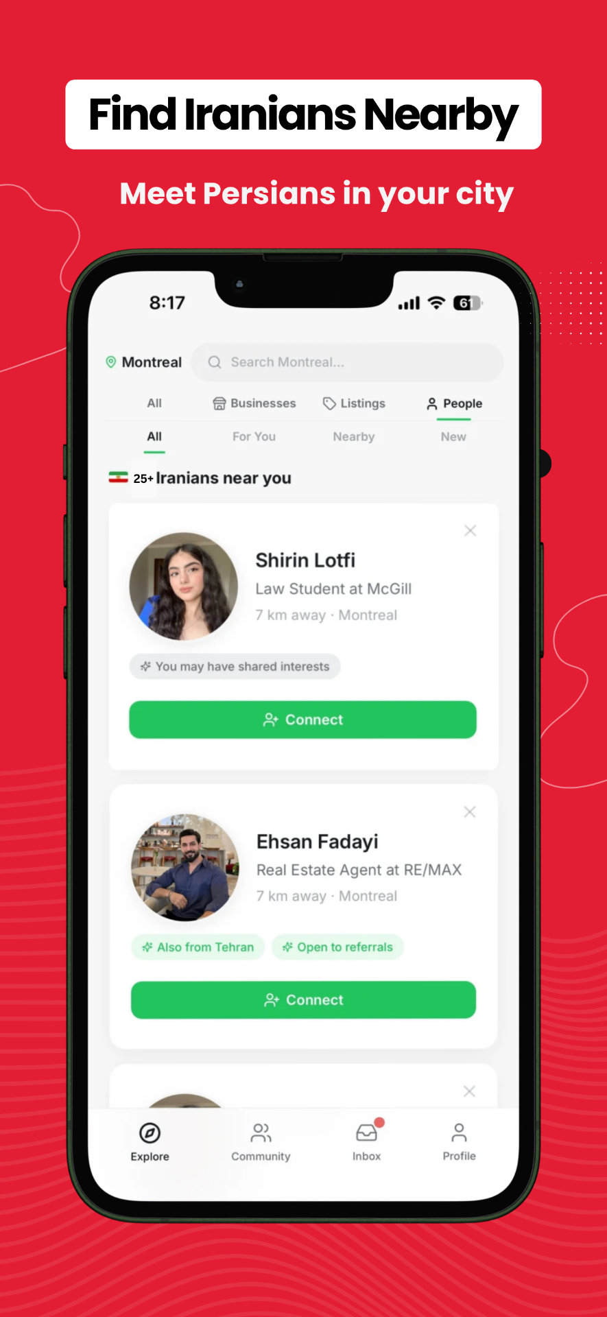 Find Iranians nearby
