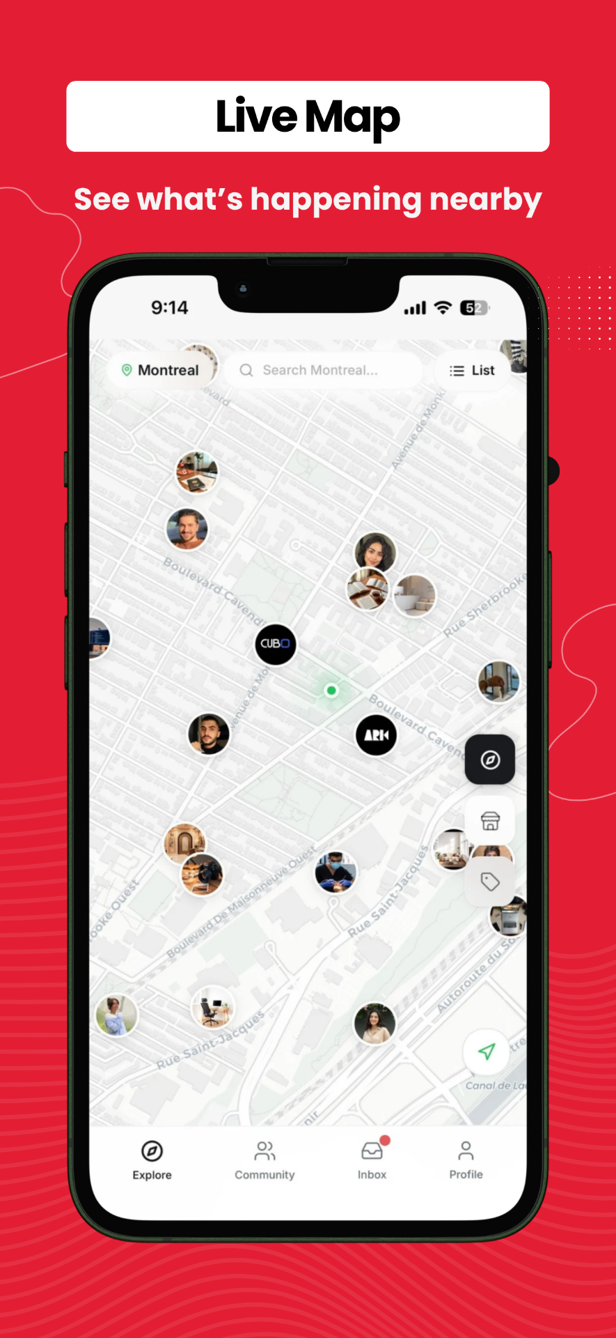 Explore your city on the map